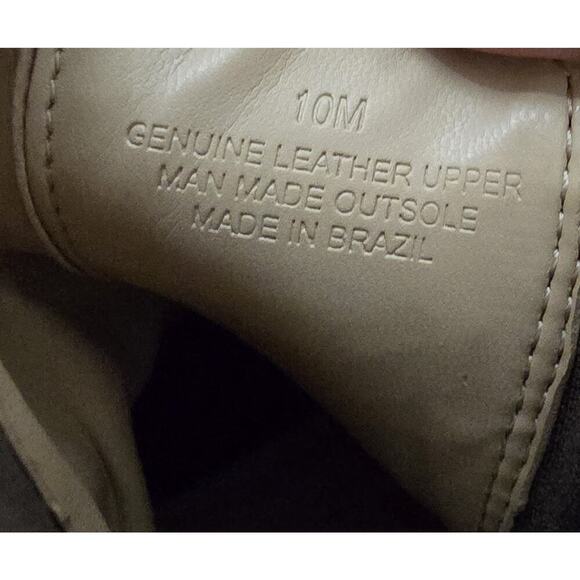 Talbots Leather Ankle Boots Gored Stretch Pull On Round Toe Dark Brown Size 10 M - Picture 10 of 10